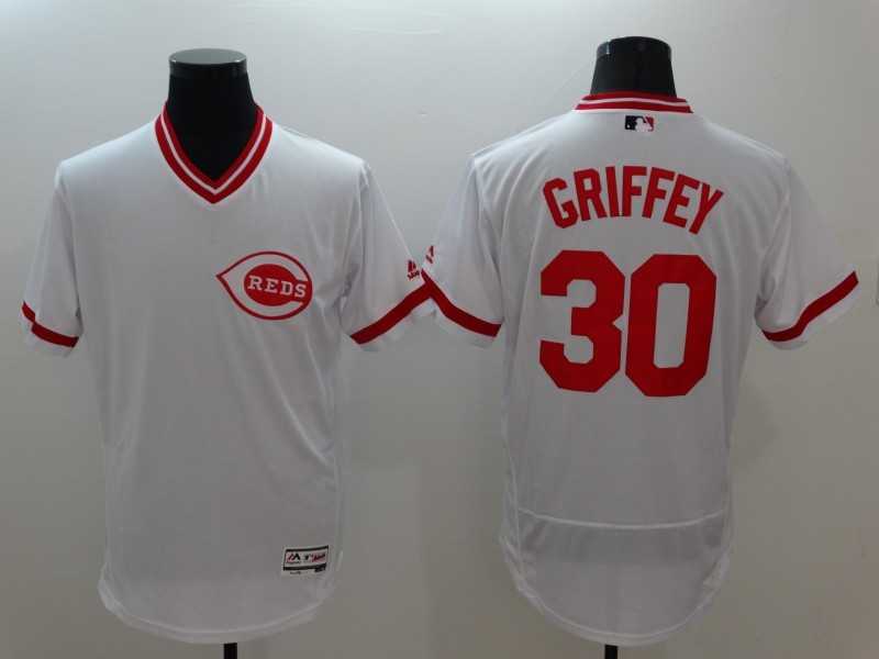 Cincinnati Reds #30 Ken Griffey White 2016 Flexbase Authentic Collection Cooperstown Stitched Jersey,We sell and wholesale Cincinnati Reds #30 Ken Griffey White 2016 Flexbase Authentic Collection Cooperstown Stitched Jersey on line form chian!